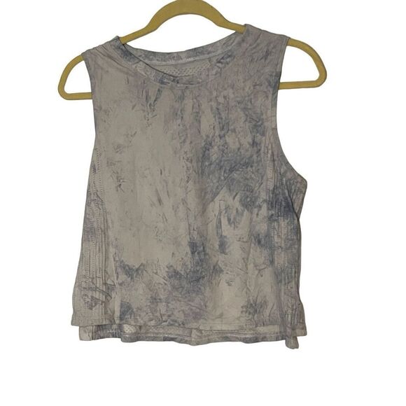 Lululemon Train to Be Tank Tie Dye Blue White Size Large - Picture 2 of 6